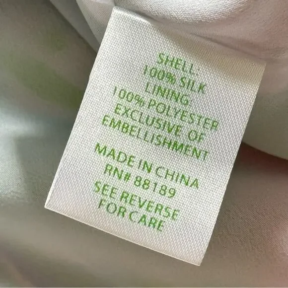 Lilly Pulitzer Elenora Multi Totally Blossom 100% Silk Embellished Dress Small - Picture 9 of 10